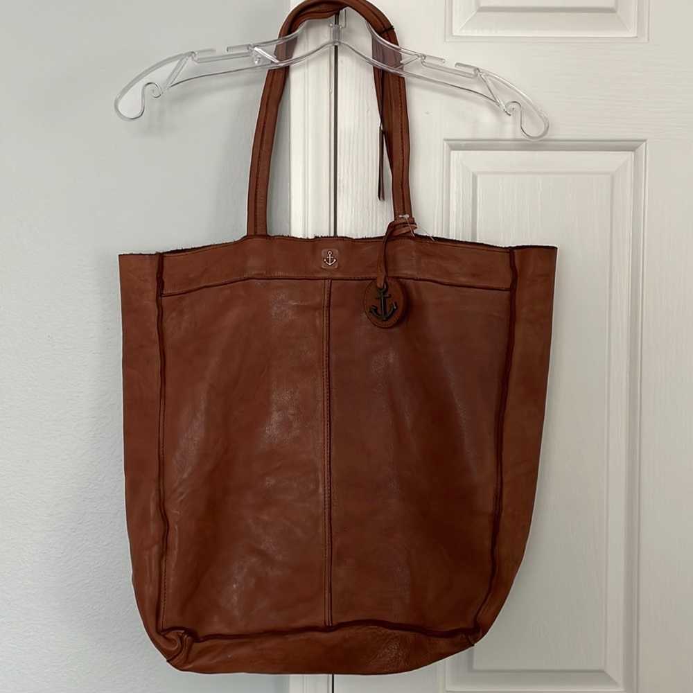 Harbour 2nd Elbe 2 Large Genuine Leather Tote, NWT